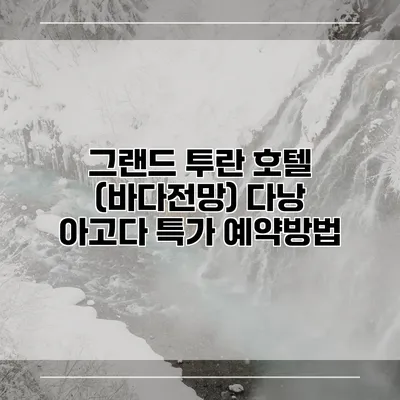 그랜드 투란 호텔 (바다전망) 다낭 아고다 특가 예약방법