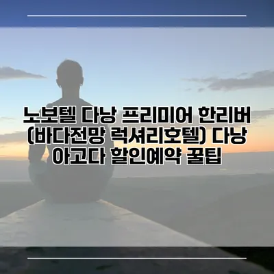노보텔 다낭 프리미어 한리버 (바다전망 럭셔리호텔) 다낭 아고다 할인예약 꿀팁
