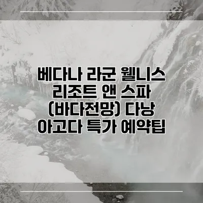 베다나 라군 웰니스 리조트 앤 스파 (바다전망) 다낭 아고다 특가 예약팁
