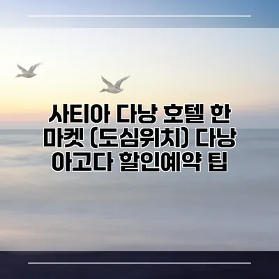 사티아 다낭 호텔 한 마켓 (도심위치) 다낭 아고다 할인예약 팁