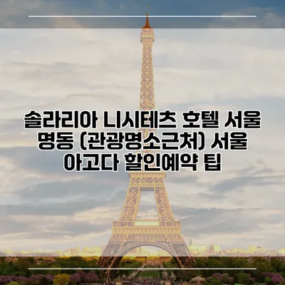 솔라리아 니시테츠 호텔 서울 명동 (관광명소근처) 서울 아고다 할인예약 팁