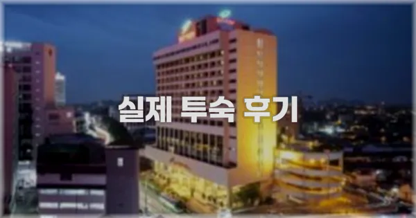 💬 실제 투숙 후기