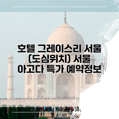 호텔 그레이스리 서울 (도심위치) 서울 아고다 특가 예약정보
