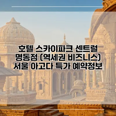 호텔 스카이파크 센트럴 명동점 (역세권 비즈니스) 서울 아고다 특가 예약정보